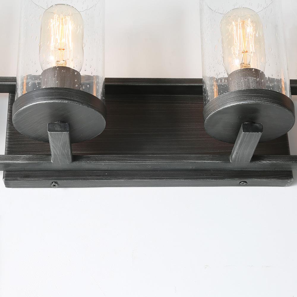 Lnc 4 Light Gray Transitional Bathroom Wall Sconces Vanity Bath