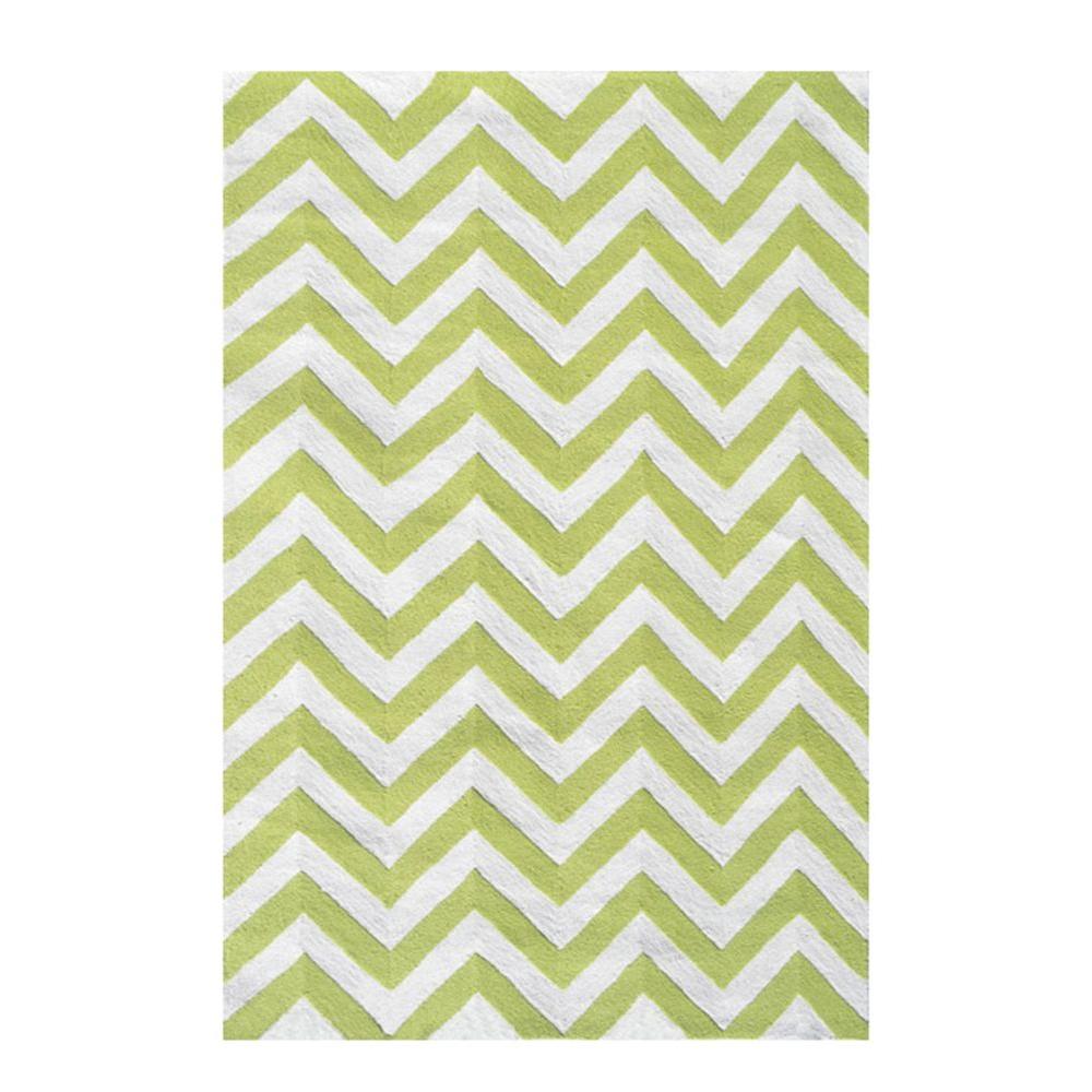 Filament Design Chevron Lime 2 ft. 8 in. x 4 ft. 8 in. Indoor Area Rug