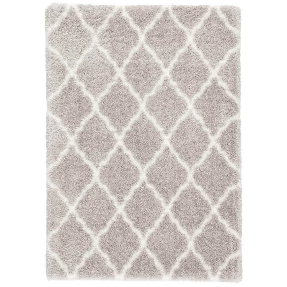 Jaipur Living Light Gray White 5 Ft X 8 Trellis Area Rug