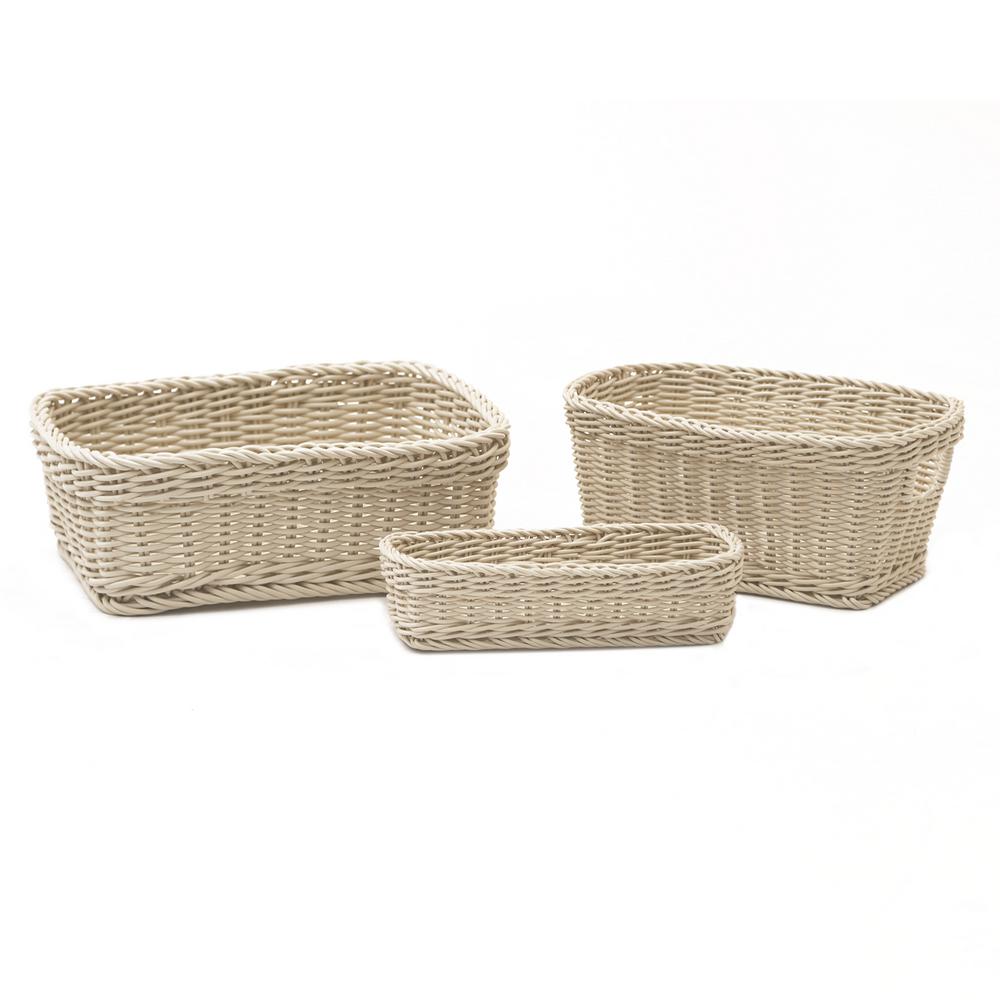 weaved storage baskets