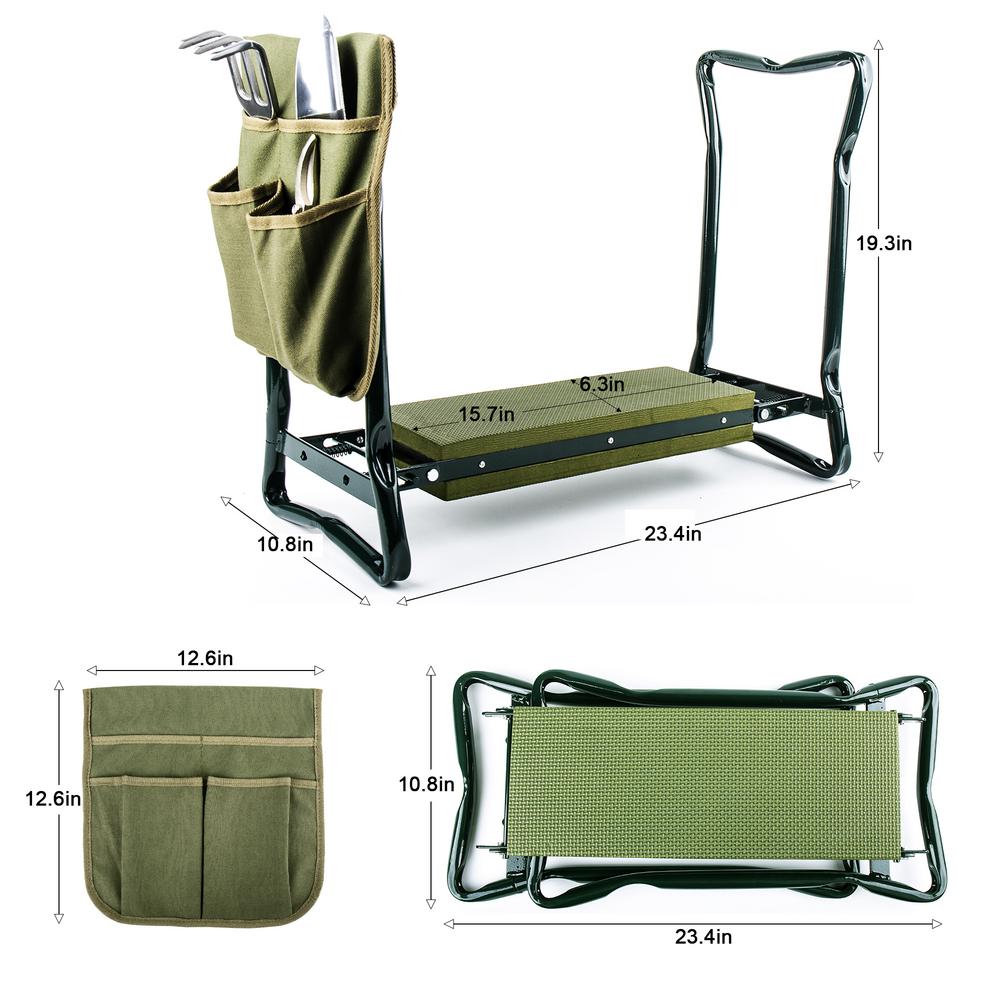 Kneelers Home & Garden Store MYGARDEN Versatile 3-in-1 Garden Kneeler ...