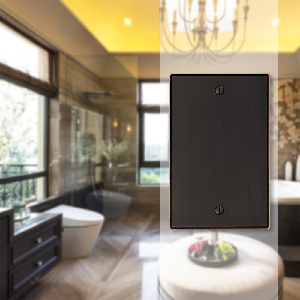 Bronze Blank Wall Plates Wall Plates The Home Depot