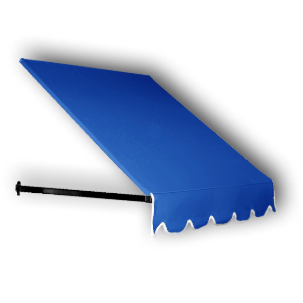 Awntech 3 38 Ft Wide Dallas Retro Window Entry Awning 24 In H X Wide Dallas Retro Window Entry Awning 24 In H X 48 D Bright Blue