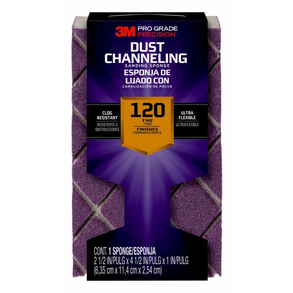 TM x 4 in Flexible Softback Sanding Sponge Aluminum Oxide AO 2.88 in x .5 in Waterproof 3M Pro-Pad TM 50, 60 Grit