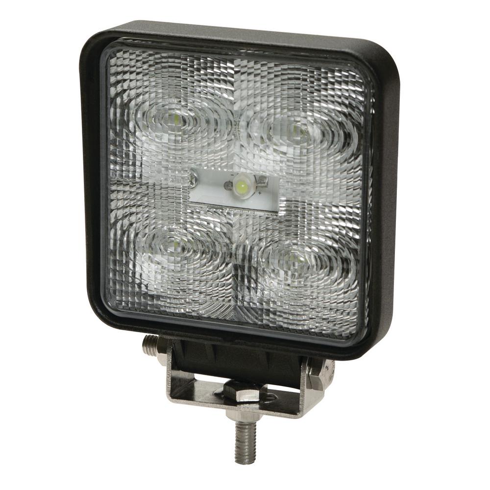 ECCO 4 In. Square 9 LED Flood Worklight-E92007 - The Home Depot