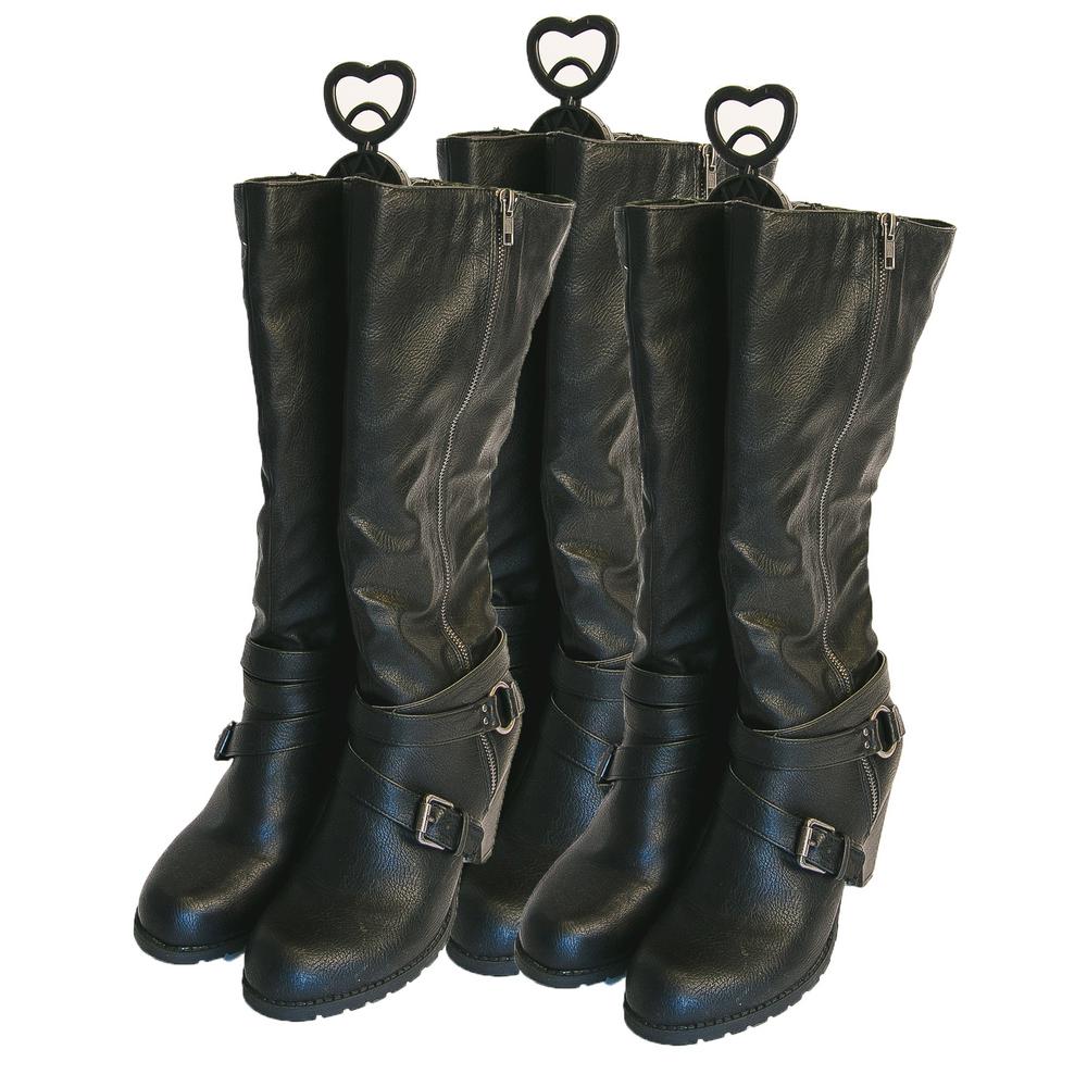 Hanging Shoe Organizers Storage The Home Depot 3 Pair Black Plastic Boot Clips With Scented Pouch Shoe Organizer