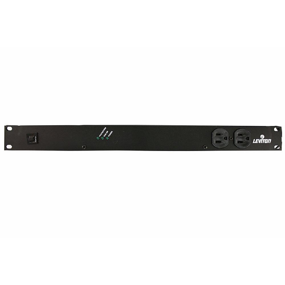 Leviton 12 Outlet Nema 5 15r Horizontal Rack Mount Surge