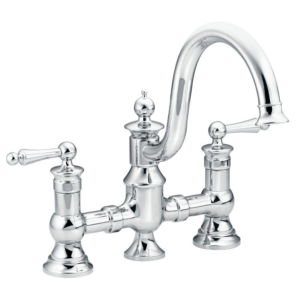 Moen Waterhill Kitchen Faucet S713 Dandk Organizer   Chrome Moen Bridge Faucets S713 4f 1000 