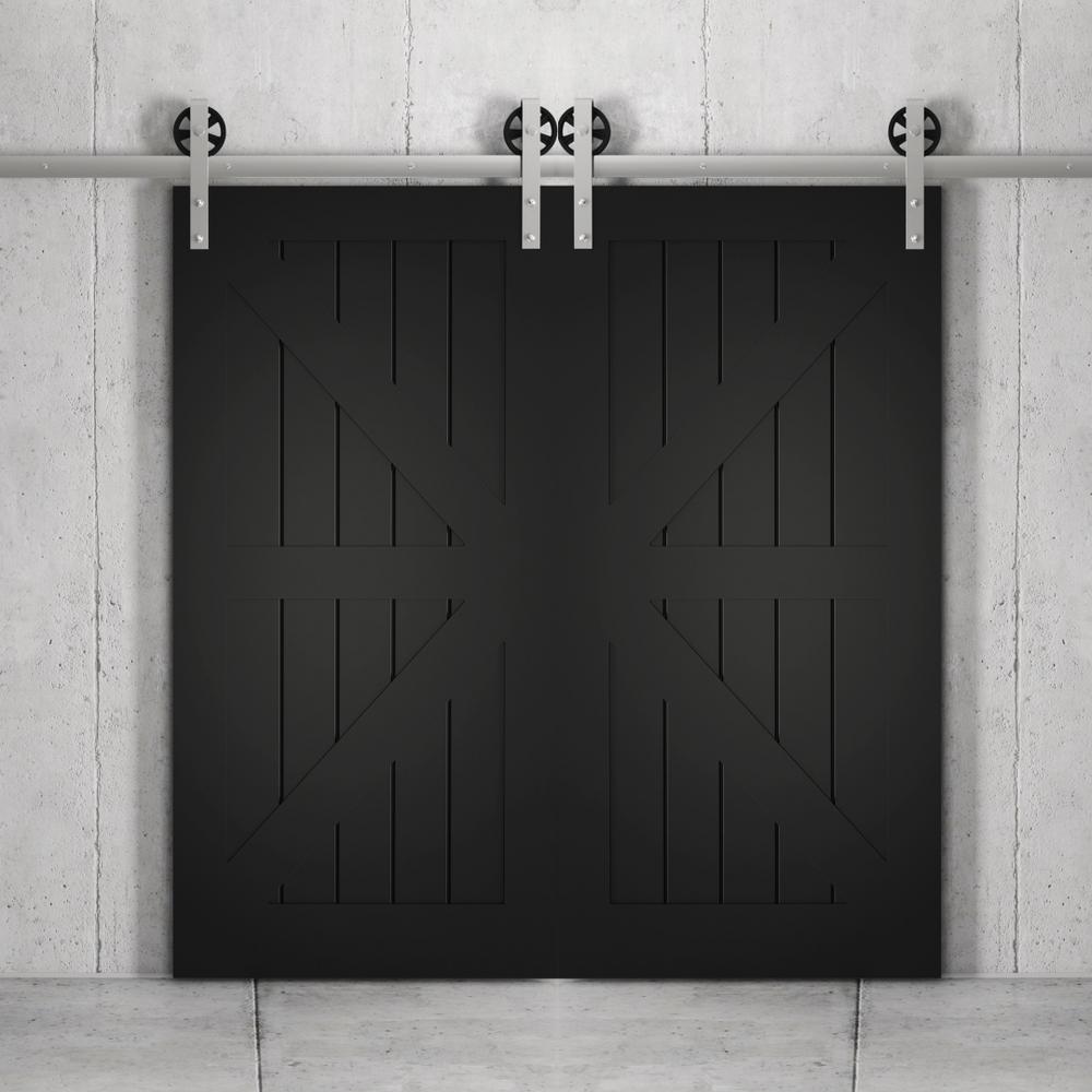 Urban Woodcraft Manhattan 40 X 83 Mordern Double Barn Door With