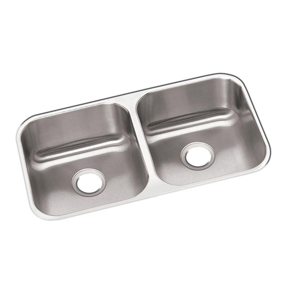 Elkay Dayton Undermount Stainless Steel 32 In 50 Double Bowl Kitchen Sink Dxuh3118 The Home Depot - Elkay 8 Piece Steel Kitchen Sink Mounting Clips Elkay Dayton Undermount Stainless Steel 32 In 50 Double Bowl Kitchen Sink Dxuh3118 The Home Depot - Elkay 8 Piece Steel Kitchen Sink Mounting Clips