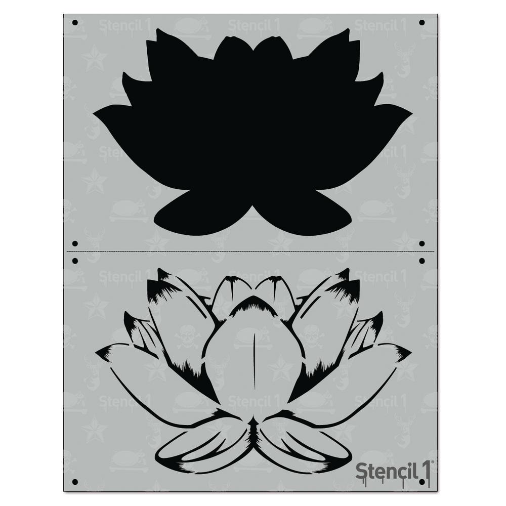 Stencil1 Lotus 2 Layer Stencil-S1_2L_80 - The Home Depot