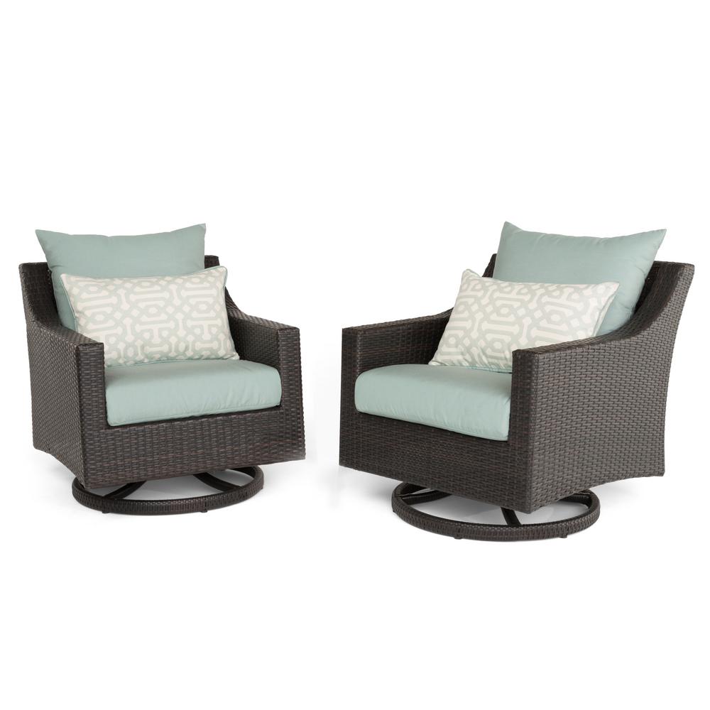 RST Brands Deco 2Piece AllWeather Wicker Patio Motion Club Chair