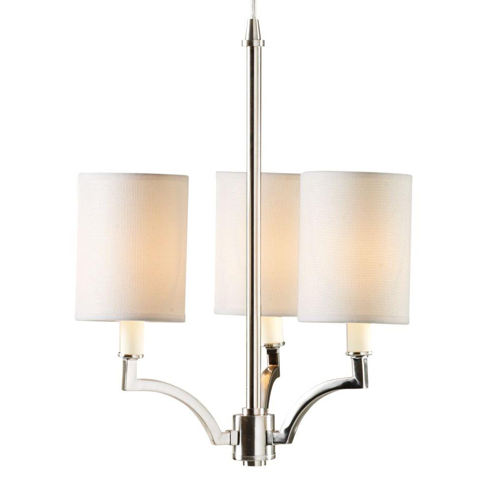  Home  Decorators  Collection  Claire l 15 in 3 Light  Brushed 