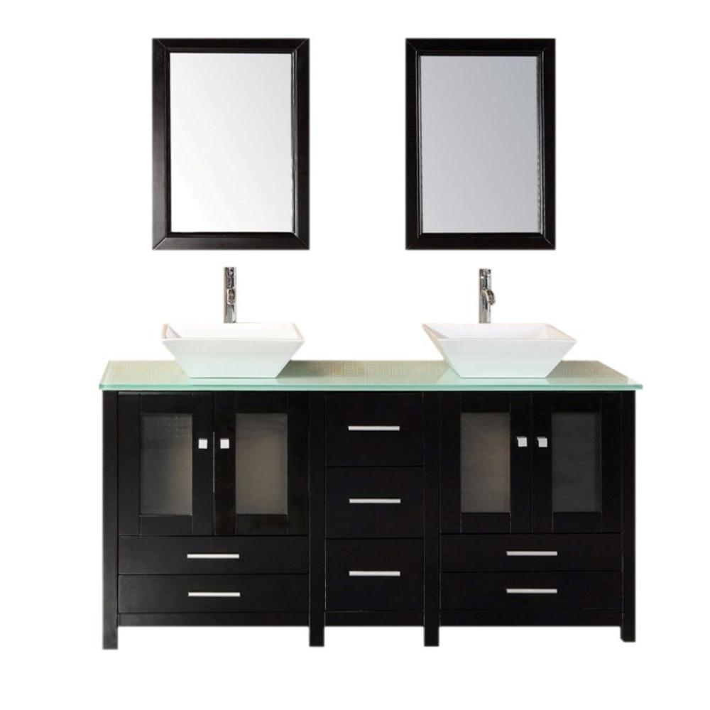 Design Element Arlington 61 in. W x 22 in. D Vanity in Espresso with