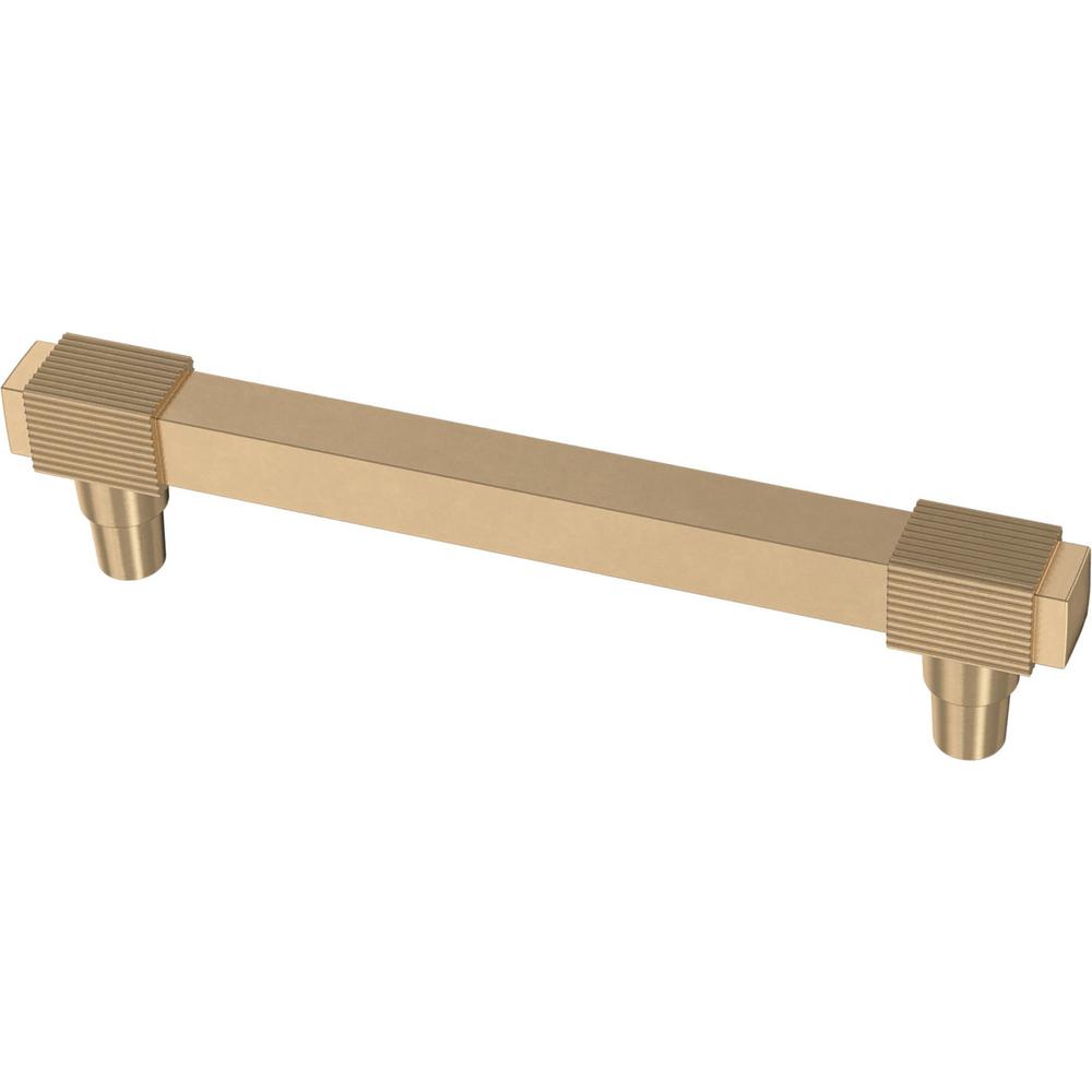 Liberty Fluted Square 33/4 in. (96 mm) Champagne Bronze Drawer Pull