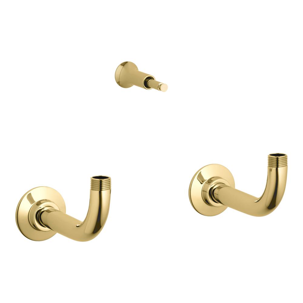 Kohler Wall Mount Adapter Kit In Vibrant Polished Brass K 101 Pb