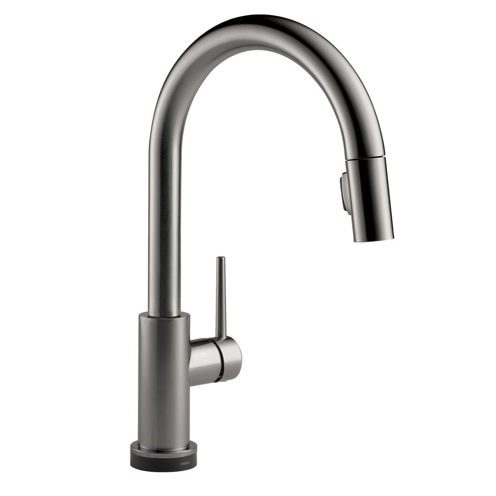 Delta Trinsic Single Handle Pull Down Sprayer Kitchen Faucet With