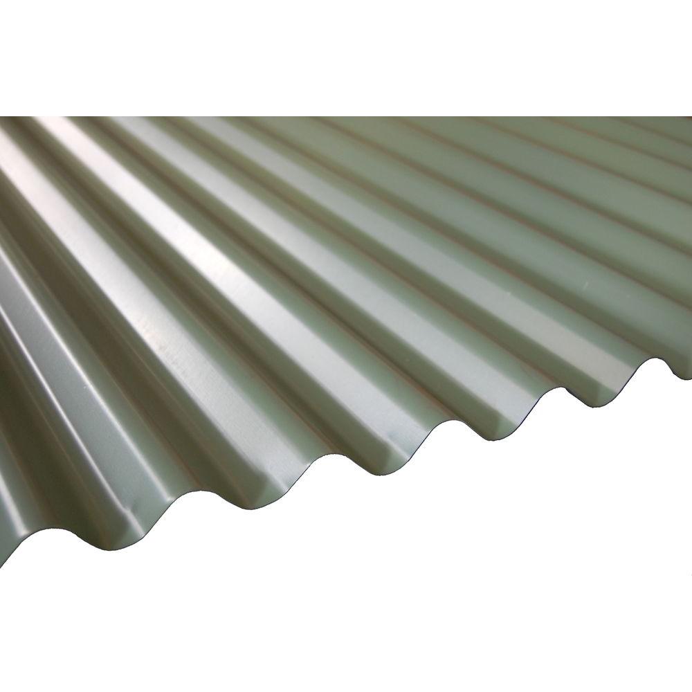 16 Ft Patina Green Deep Corrugated Steel Roof Panel RF DC26 PGR 192   Metal Roofing Rf Dc26 Pgr 192 64 300 