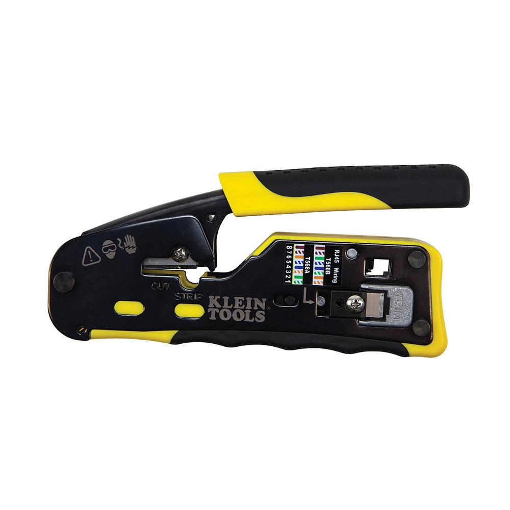 KLEIN TOOLS Modular Crimper 6" AllInOne Wire Cutter Crimping
