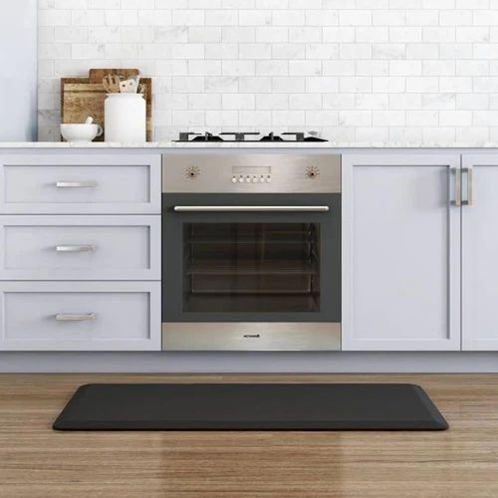 Gelpro Newlife Designer Sisal Black 20 In X 48 In Anti Fatigue Comfort Kitchen Mat 106 32 2048 1 The Home Depot