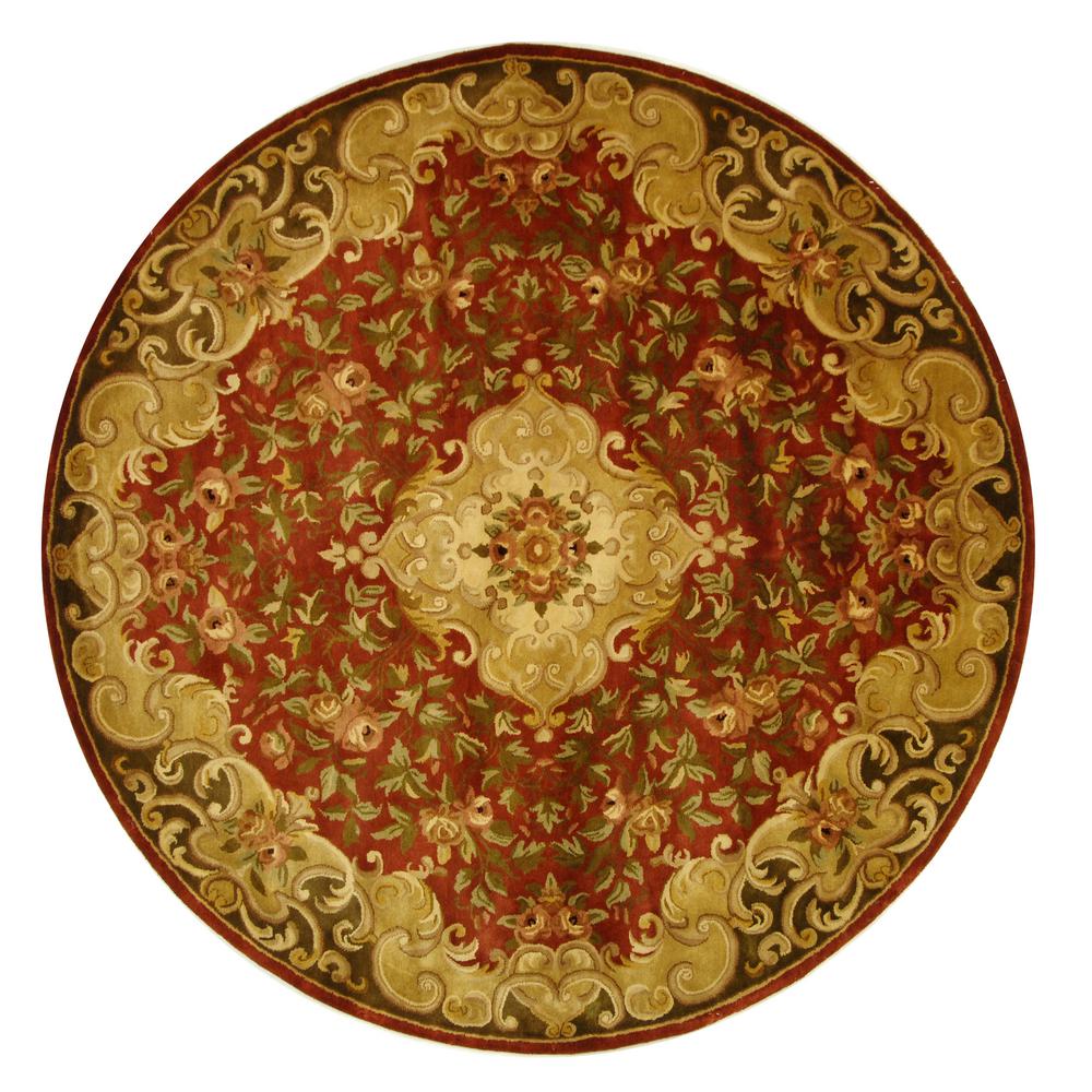 Safavieh Clic Rust Green 6 Ft X Round Area Rug