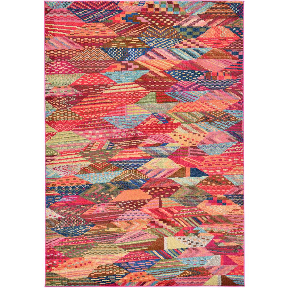 Unique Loom Sedona Rainier Multi 7 0 X 10 Area Rug 3122232 The Sedona Rainier Multi 7 0 X 10 Area Rug