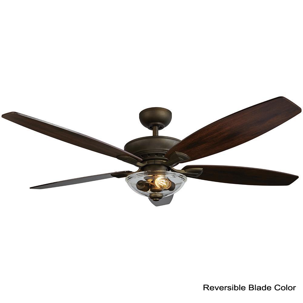 Ceiling Fan Aero Satin Nickel 52 Inch With Light And Remote