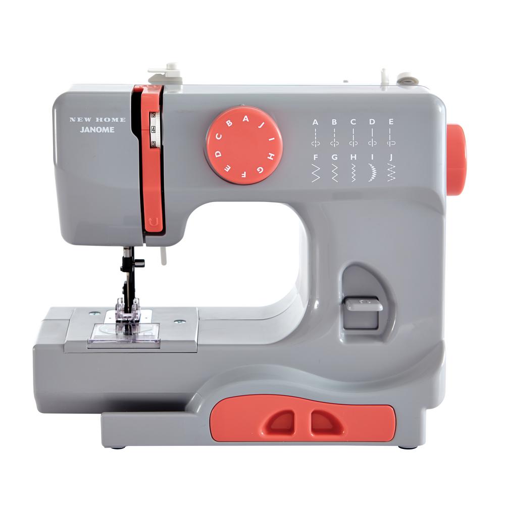 Janome 10Stitch Sewing Machine 001graceful The Home Depot