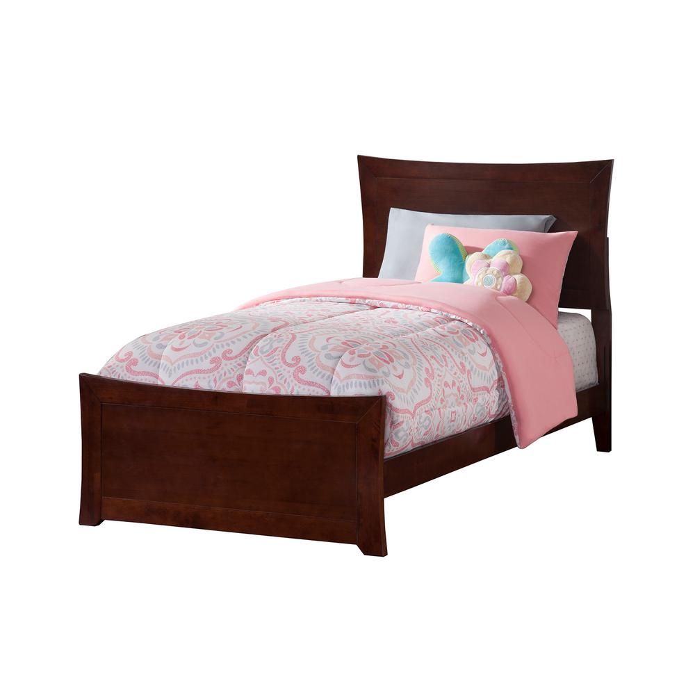 Atlantic Furniture Metro Walnut Twin Xl Traditional Bed With Atlantic Furniture Metro Walnut Twin Xl Traditional Bed With Matching Foot Board