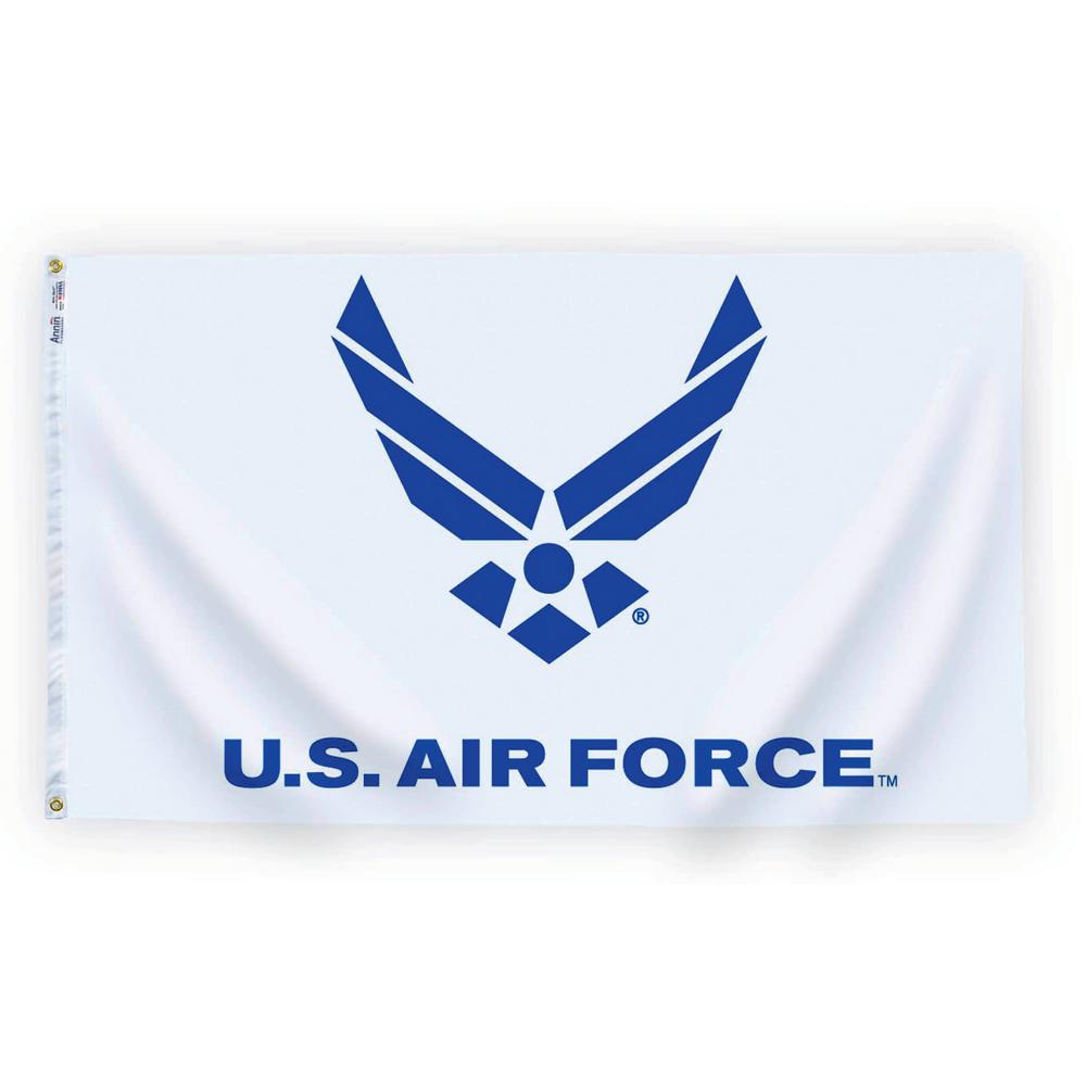 Annin Flagmakers 3 Ft X 5 Ft U S Air Force Blue Wings Logo Armed Forces Flag 3957 The Home Depot