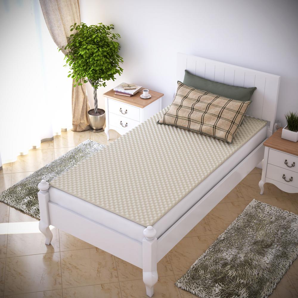 Everyday Home Xl Twin Egg Crate Mattress Topper Everyday Home Xl Twin Egg Crate Mattress Topper