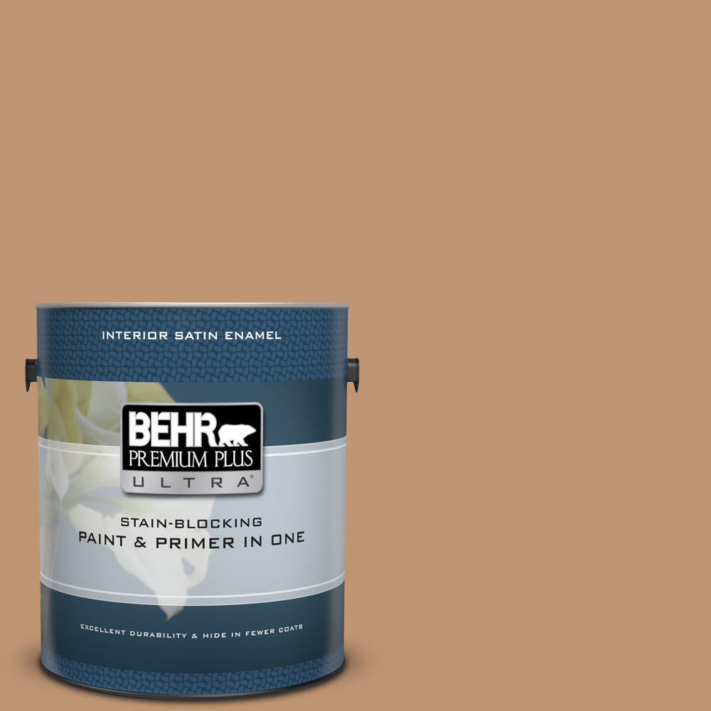 Behr Premium Plus Ultra 1 Gal 270f 5 Wilmington Tan Satin Enamel 270f 5 Wilmington Tan Satin Enamel Interior