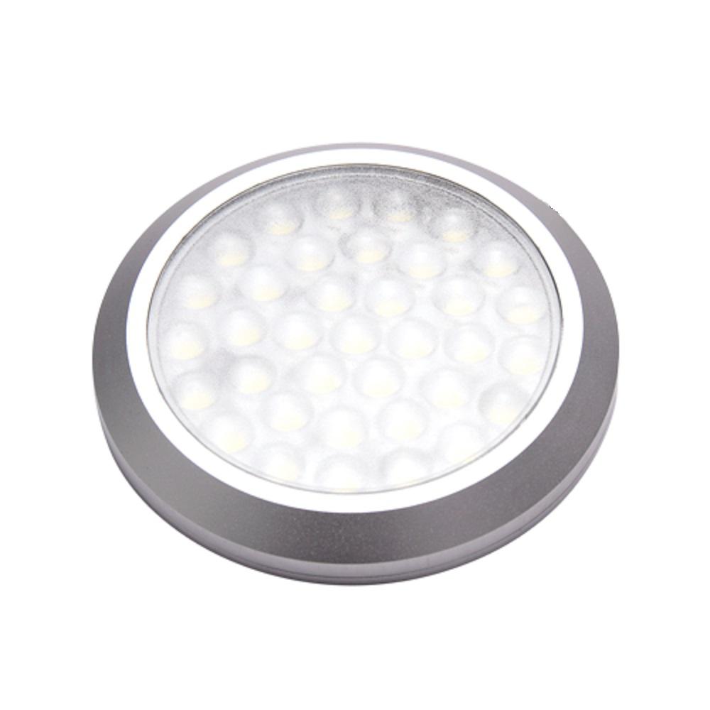 macLEDS POP LED Stainless Steel Under Ultra LowProfile Puck