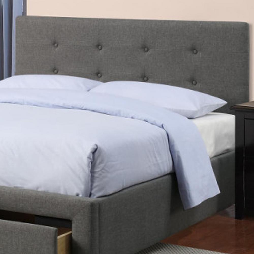 Benzara 82 In X 62 Gray Upholstered Wooden Queen Bed With On Tufted Headboard And Lower Storage Drawer Bm168620 The Home Depot - Queen Size Upholstered Bed With Storage Benzara 82 In X 62 Gray Upholstered Wooden Queen Bed With On Tufted Headboard And Lower Storage Drawer Bm168620 The Home Depot - Queen Size Upholstered Bed With Storage