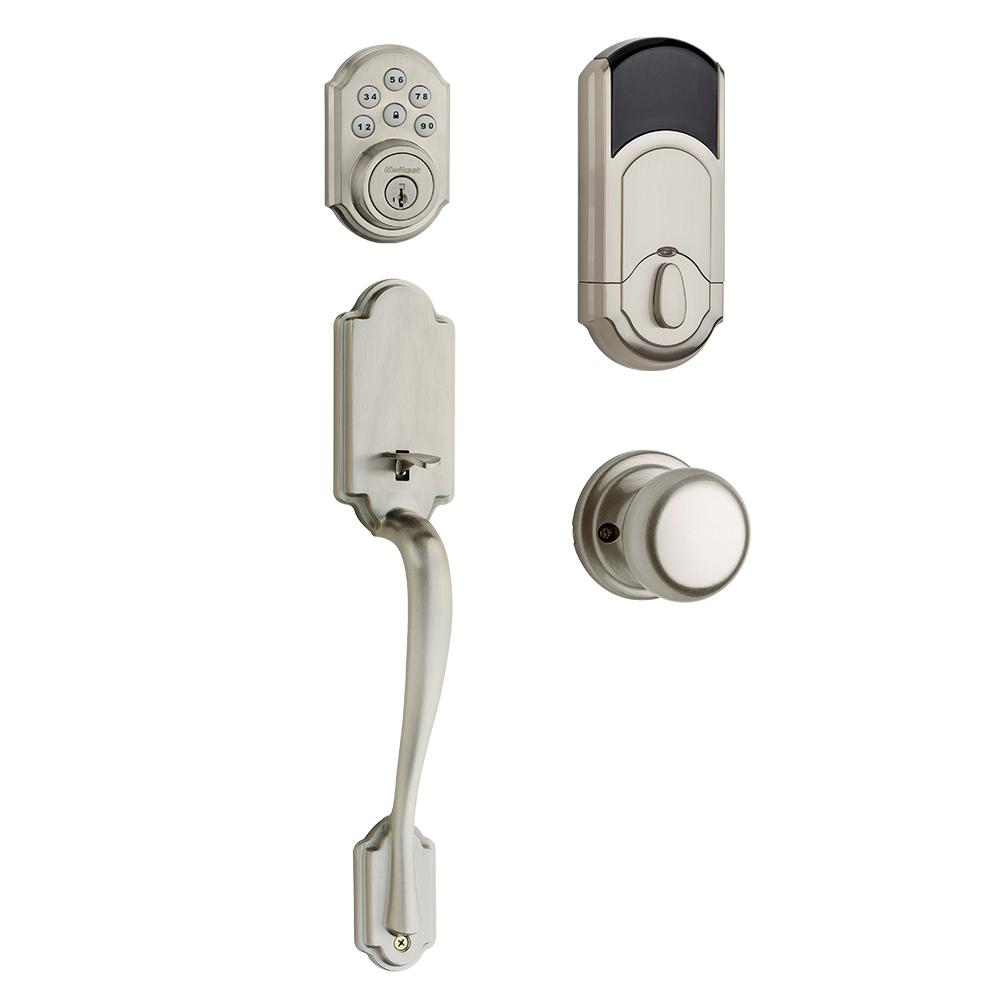 Kwikset SmartCode Contemporary Satin Nickel Single Cylinder Electronic