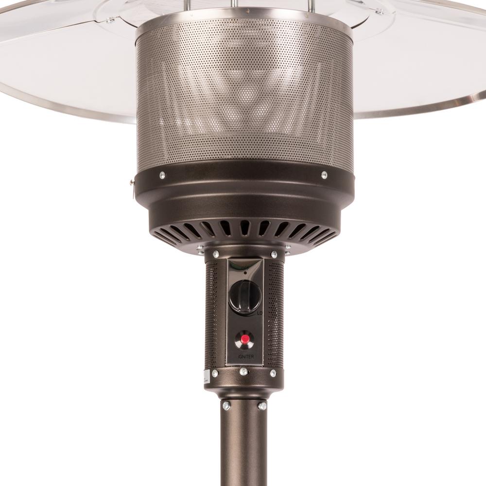 Fire Sense 46 000 Btu Ash And Stainless Steel Gas Patio Heater