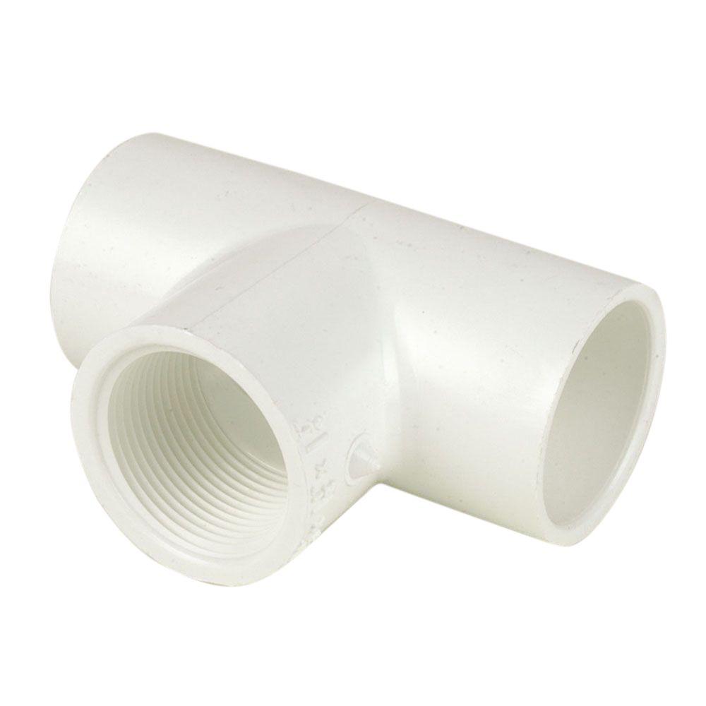 DURA 3 4 In Schedule 40 PVC Tee C402 007 The Home Depot