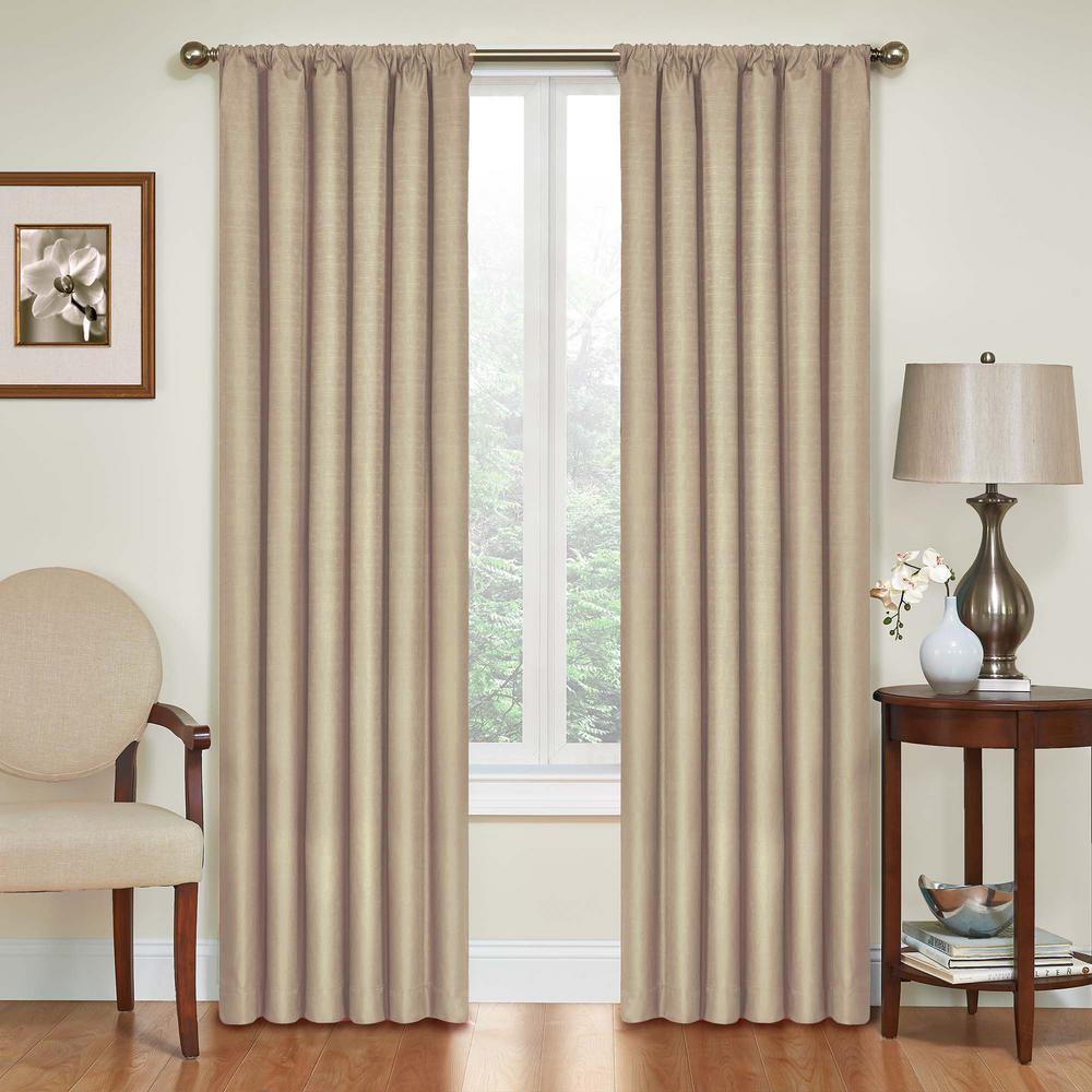 Eclipse Kendall Blackout Window Curtain Panel In Light Grey 42 W X 54 L