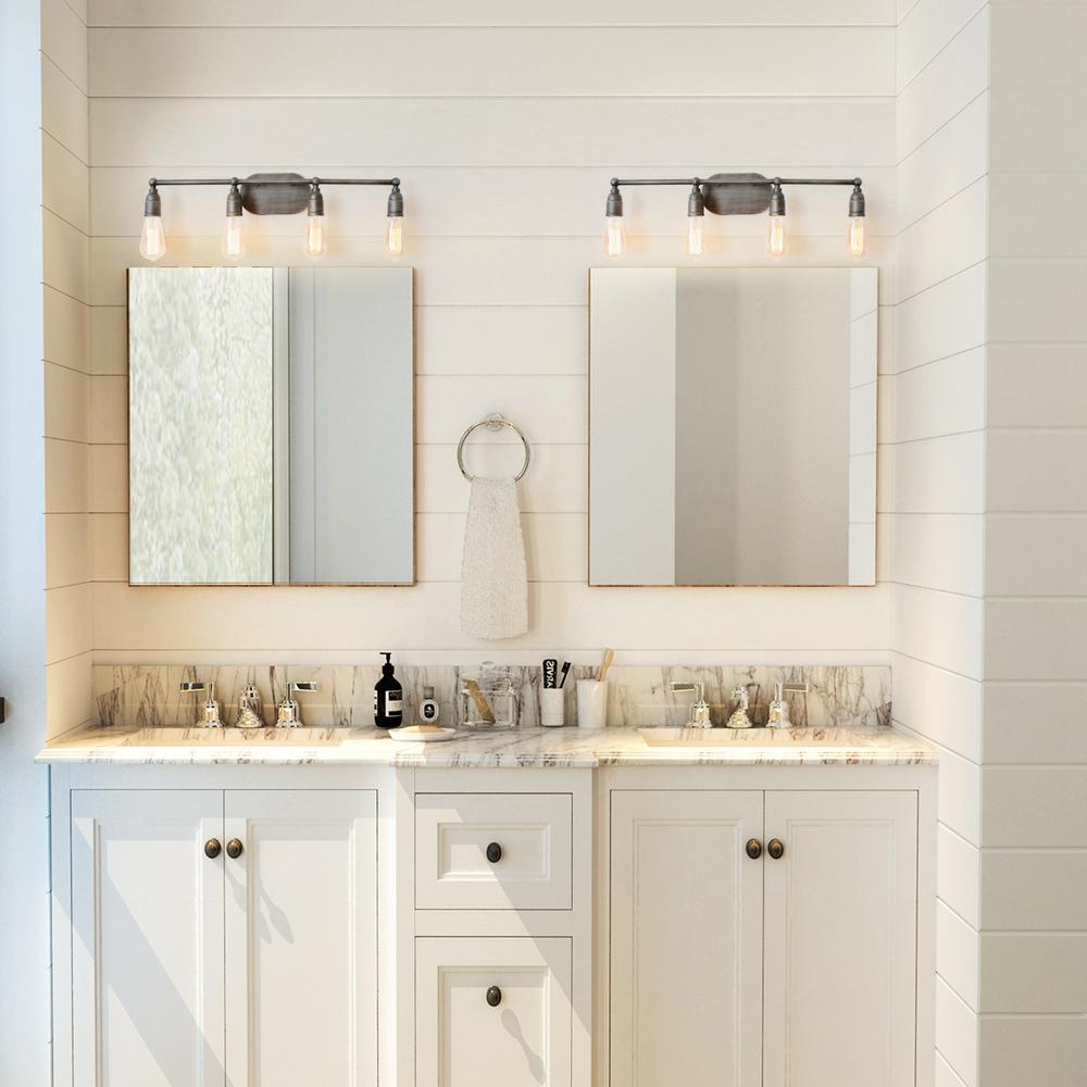 Lnc Palermo Grove Ii 4 Light Gray Vanity Bathroom Armed Wall Sconces Bath A03392 The Home Depot - Wall Sconces Bathroom Lnc Palermo Grove Ii 4 Light Gray Vanity Bathroom Armed Wall Sconces Bath A03392 The Home Depot - Wall Sconces Bathroom