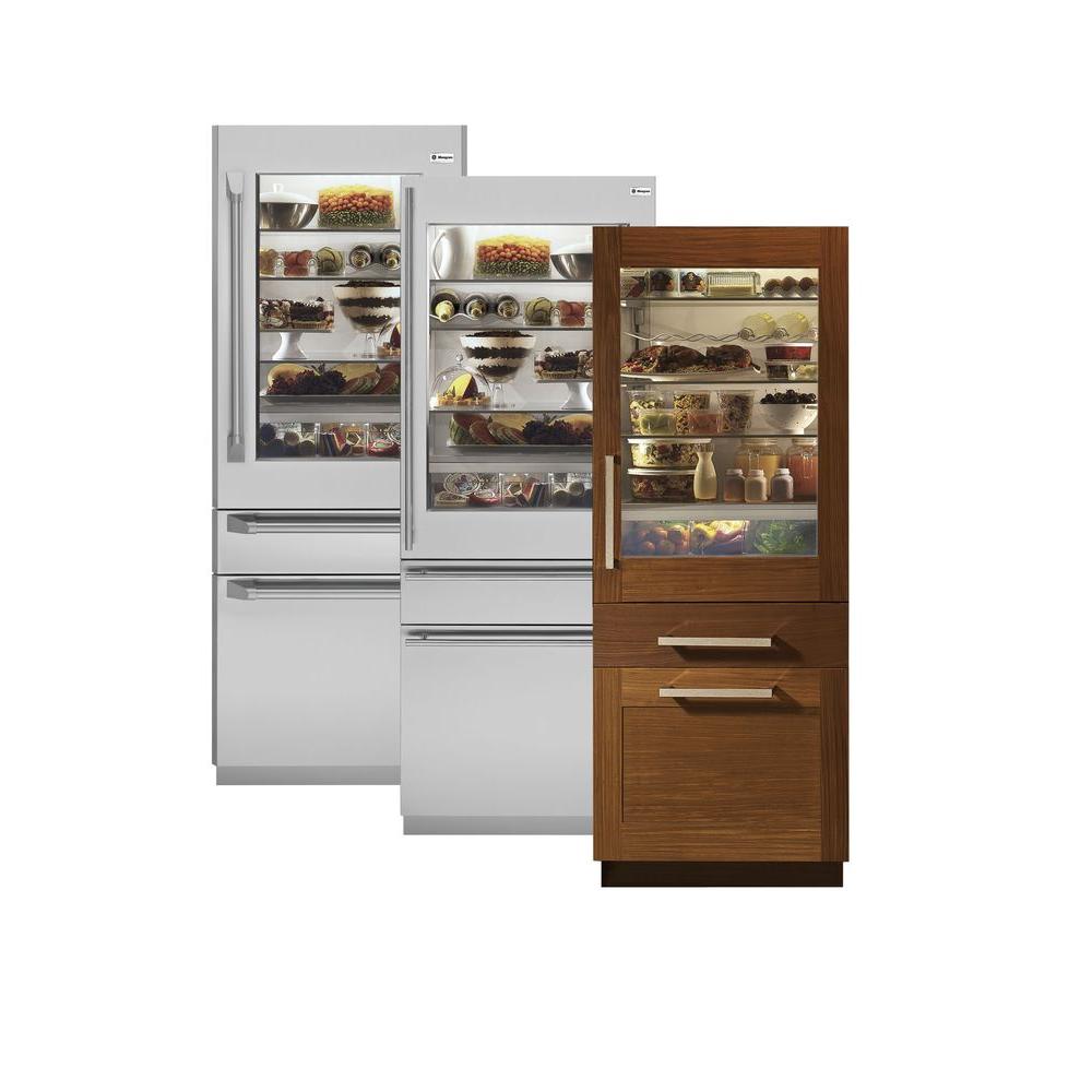 Monogram 30 In 14 31 Cu Ft Glass Door Bottom Freezer Refrigerator Custom Panel Required Zik30gnhii The Home Depot - Glass Door Refrigerator Bottom Freezer Monogram 30 In 14 31 Cu Ft Glass Door Bottom Freezer Refrigerator Custom Panel Required Zik30gnhii The Home Depot - Glass Door Refrigerator Bottom Freezer