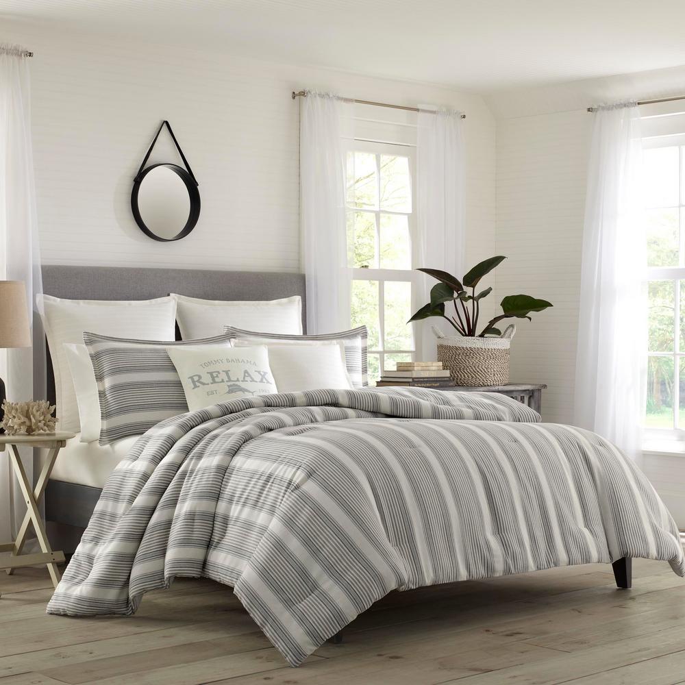 Tommy Bahama Island Stripe 3Piece King Duvet Cover Set USHSFN1104622