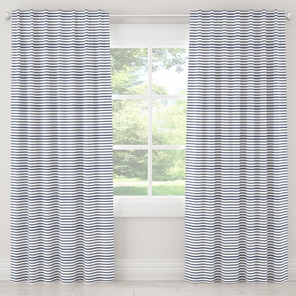 Skyline Furniture 50 In W X 96 In L Unlined Curtain In Nautical