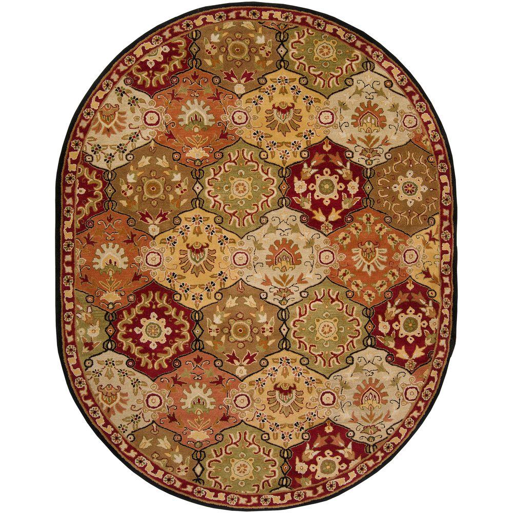 Artistic Weavers John Red 8 ft. x 10 ft. Oval Area RugJHN1034 The Home Depot