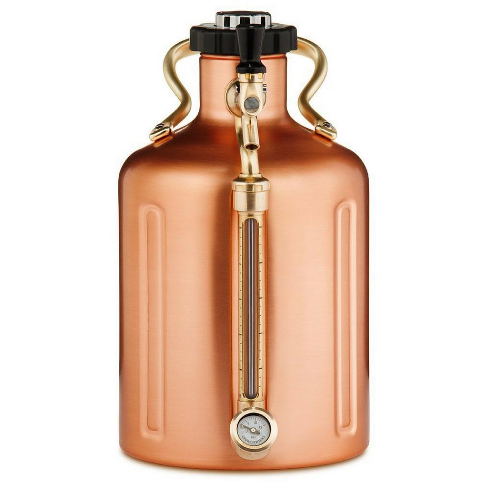 GrowlerWerks uKeg 128 oz. Copper Plated Pressurized ...