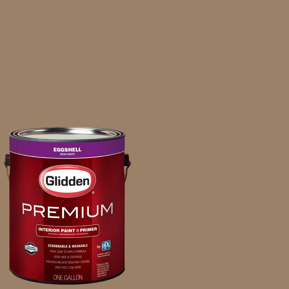 Glidden Premium 1 gal. #HDGY13U Canvasback Brown Eggshell Interior ...