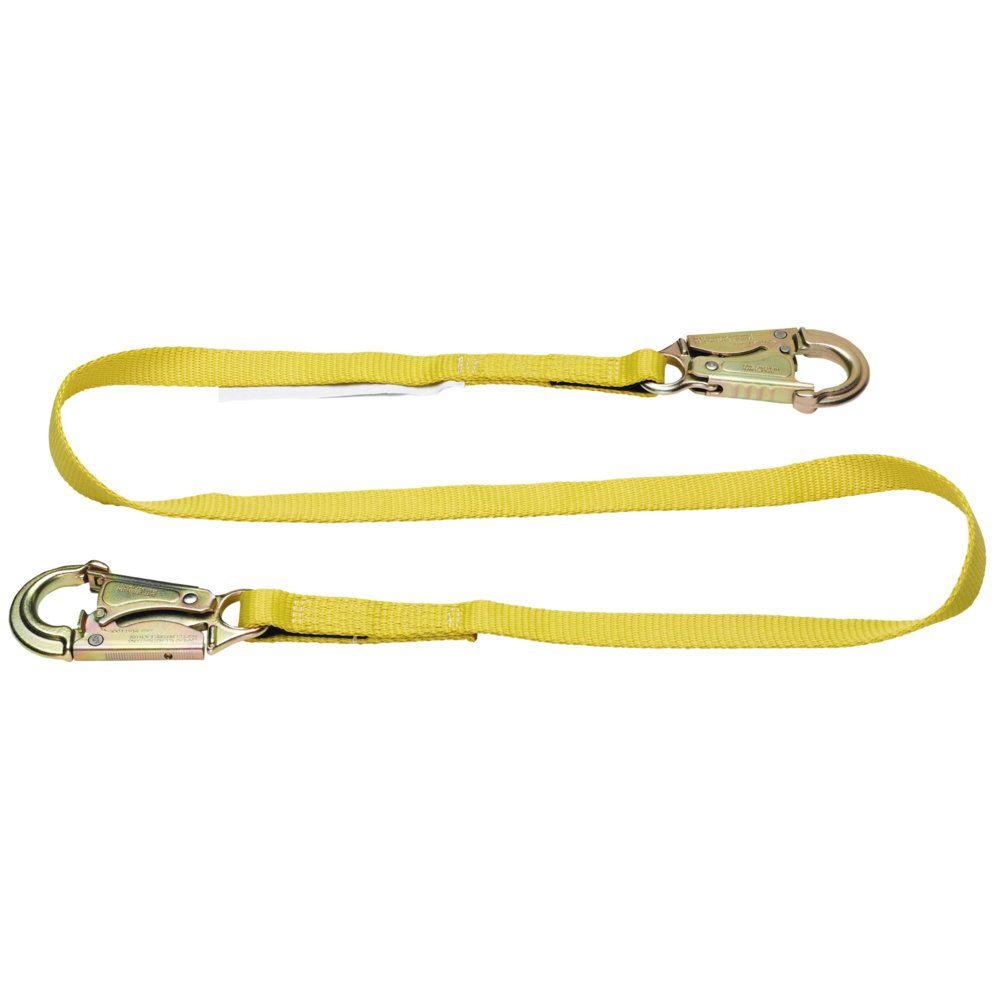 WERNER Upgear 6 ft. Web Positioning Lanyard (1 in. Web, 2 Snap Hook ...