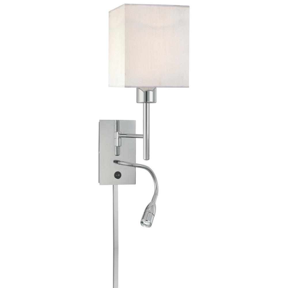 George Kovacs S Reading Room 1 Light Chrome Wall Sconce P477 077 The Home Depot - George Kovacs Wall Lights George Kovacs S Reading Room 1 Light Chrome Wall Sconce P477 077 The Home Depot - George Kovacs Wall Lights