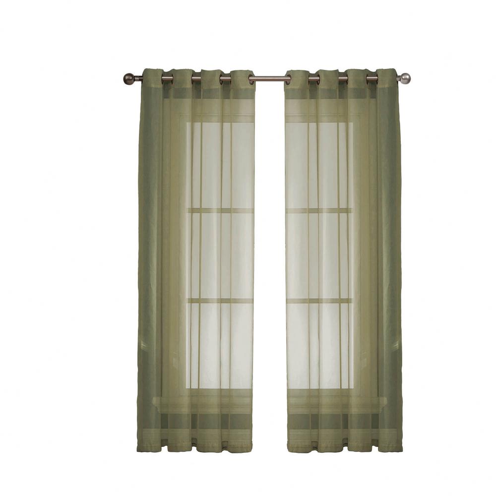 Window Elements Sheer Sheer Elegance 84 In L Grommet Curtain