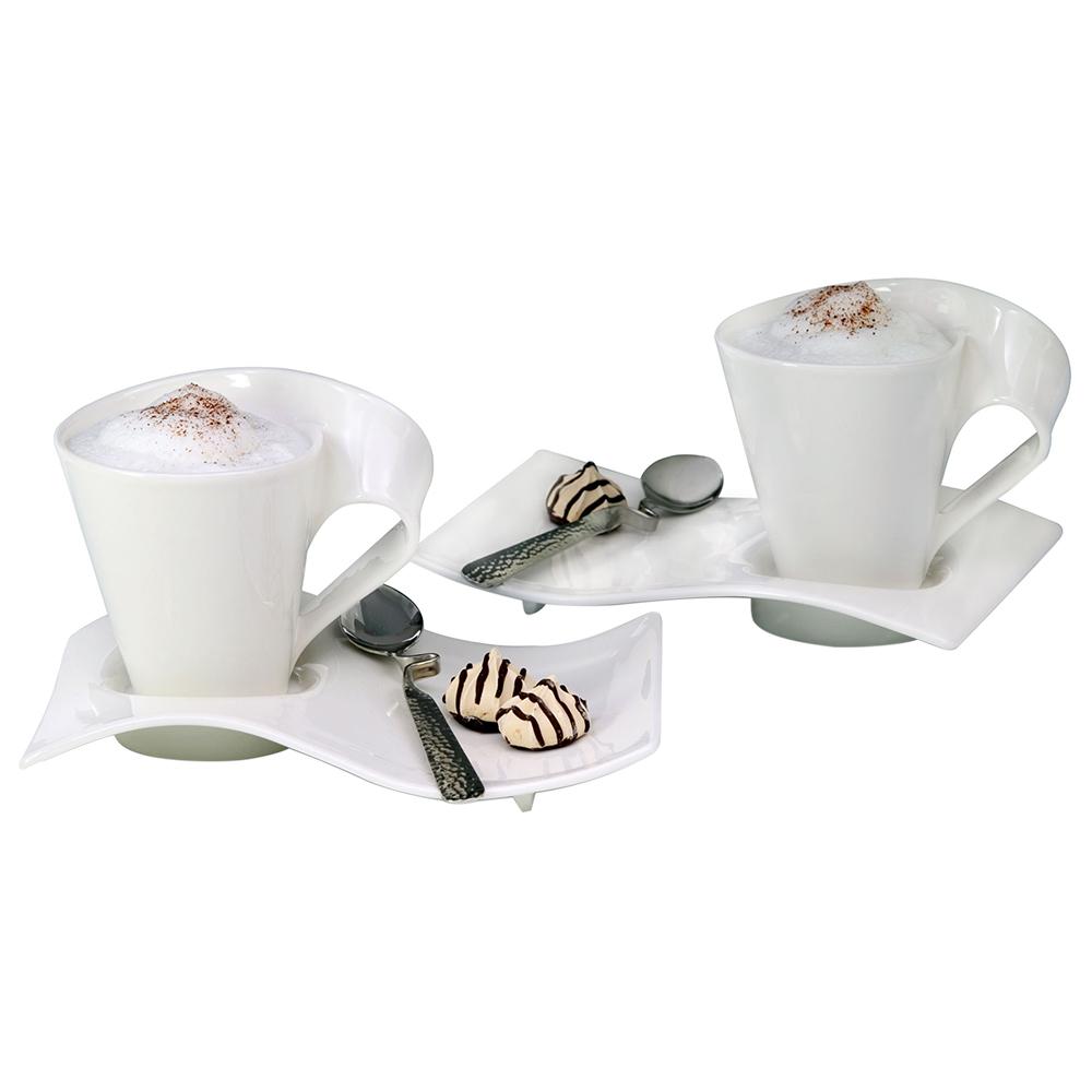 Villeroy & Boch Fliesen Villeroy & Boch New Wave Caffe 11 75 oz White Coffee Set