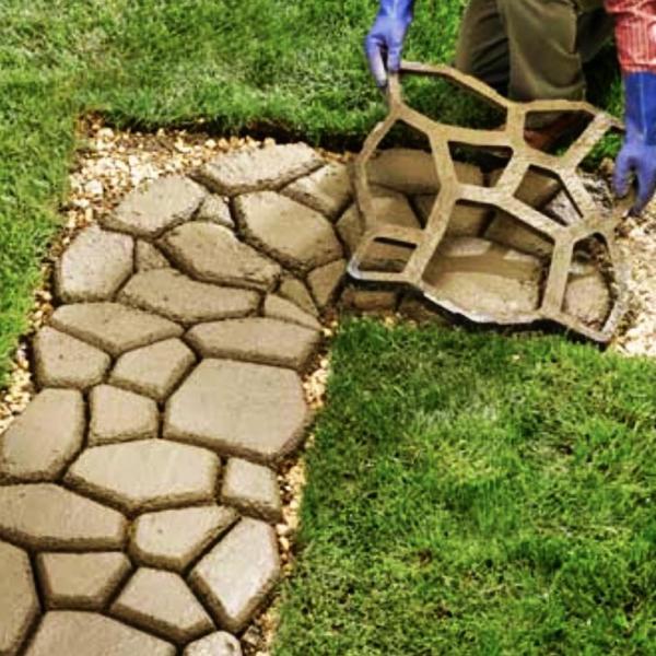 Yard Elements Concrete Stepping Stone Molds Reusable Diy Paver Pathway Maker For Gardens Walkways Outdoor Patios Mold 6 01 0762 The Home Depot - Concrete Patio Stone Molds Yard Elements Concrete Stepping Stone Molds Reusable Diy Paver Pathway Maker For Gardens Walkways Outdoor Patios Mold 6 01 0762 The Home Depot - Concrete Patio Stone Molds